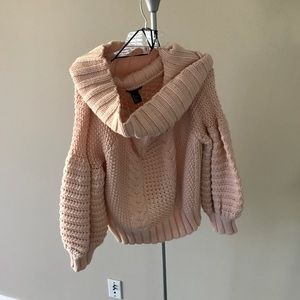Off the Shoulder chunky sweater